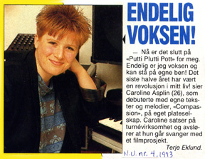 Caroline Asplin: Endelig voksen